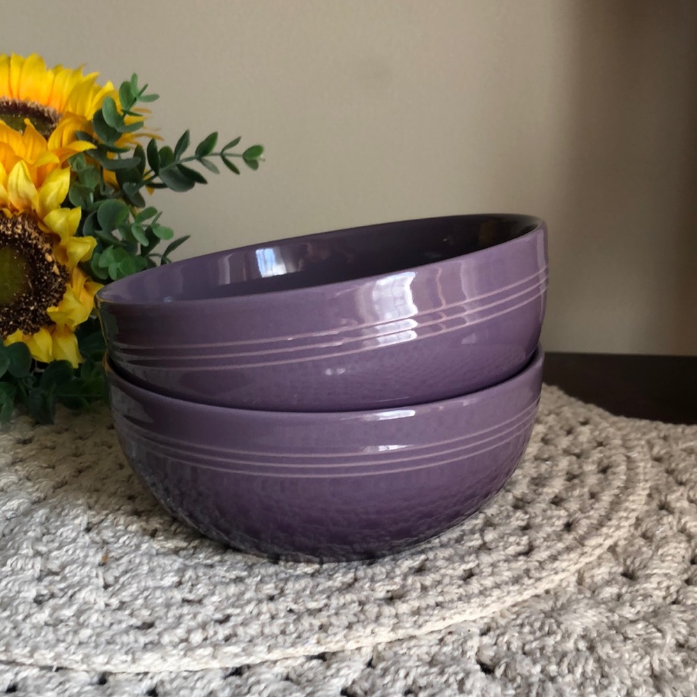Le Creuset Purple Ceramic Cereal Bowls - Ultra Violet